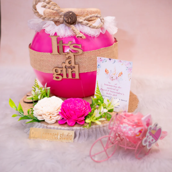 Deep Pink Fish Bowl Hampers