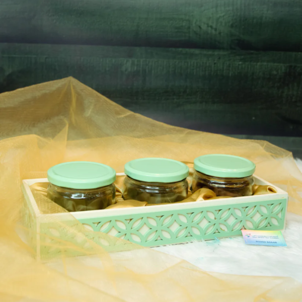 Laser Cut MDF 3 Jar Set Hampers