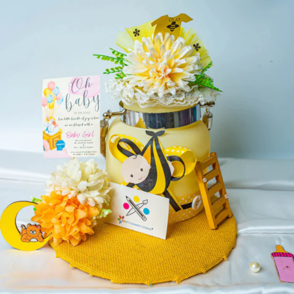 Yellow Honey Bee Theme Jar Hamper