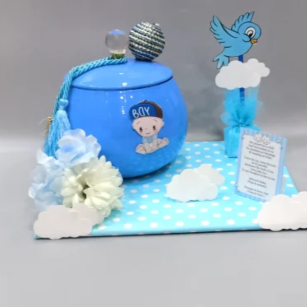 Baby Announcement Blue Bird Theme Hamper