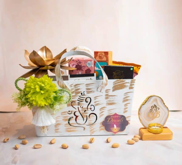 Diwali Ganesha Theme Meal Basket Hamper - Image 2