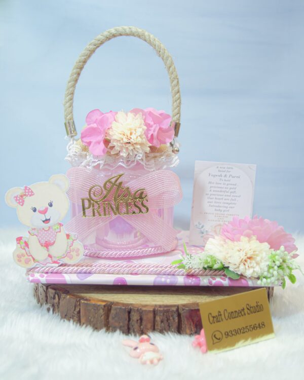 Vibrant Pink Glass jar Hampers - Image 4