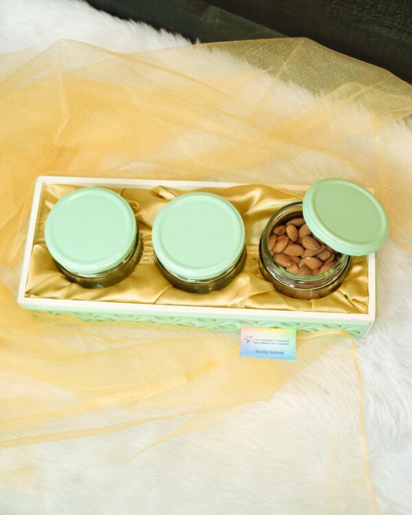 Laser Cut MDF 3 Jar Set Hampers - Image 5