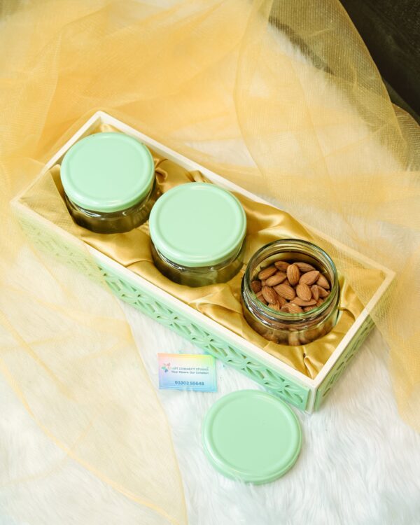 Laser Cut MDF 3 Jar Set Hampers - Image 4