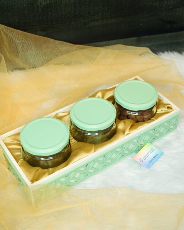 Laser Cut MDF 3 Jar Set Hampers - Image 2