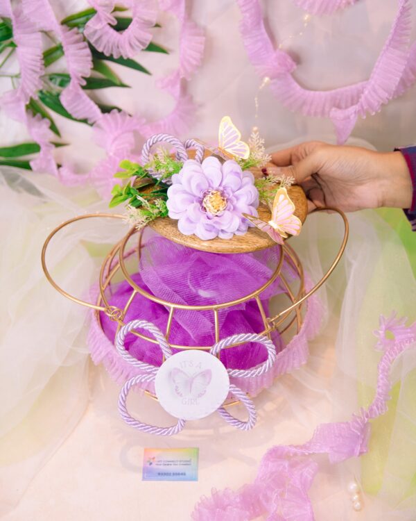 Metal Transparent Jar Hamper - Image 4