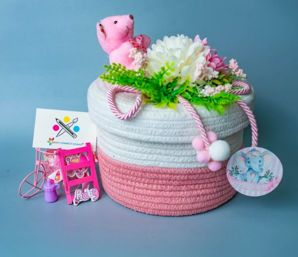 Baby Girl Cotton Rope Baskets - Image 6