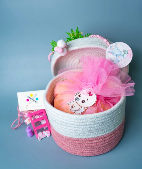 Baby Girl Cotton Rope Baskets - Image 5