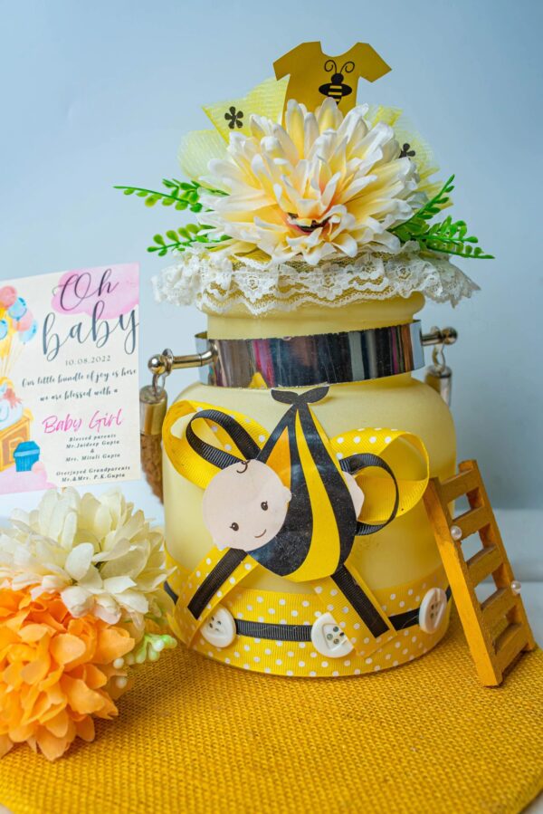 Yellow Honey Bee Theme Jar Hamper - Image 5