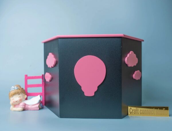 Baby Pink MDF Boxes on Cloud Theme - Image 6