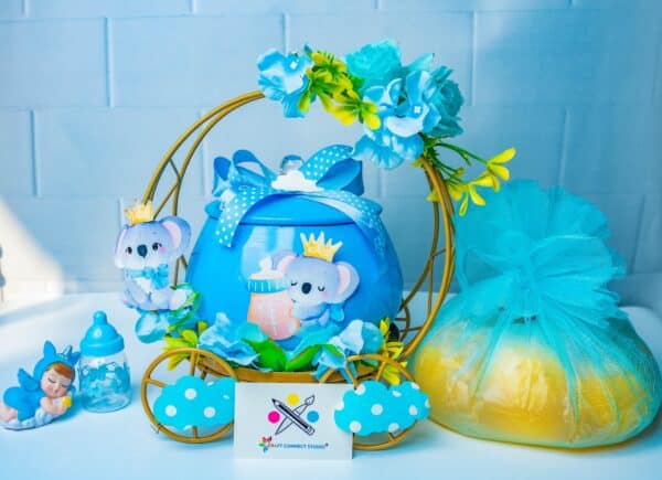 Baby Boy Metal Cradle Hamper - Image 3