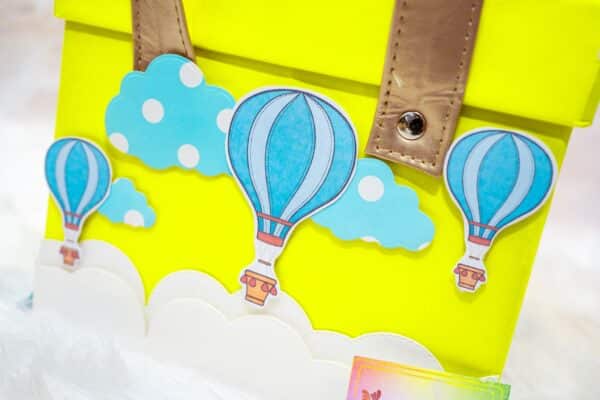 Yellow Cardboard Boxes on Hot Air Balloon Theme - Image 4