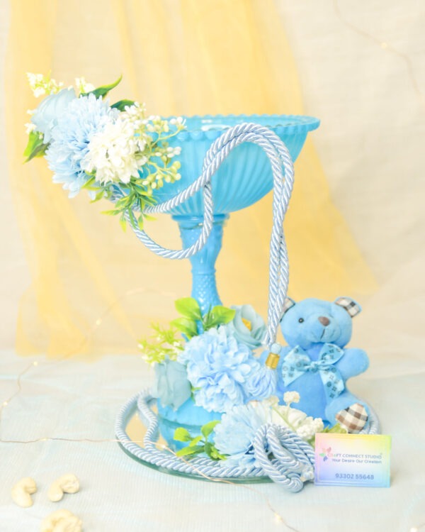 Baby Boy Glass Cup Hamper - Image 5