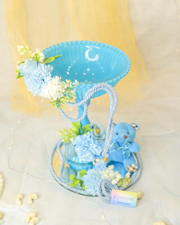 Baby Boy Glass Cup Hamper