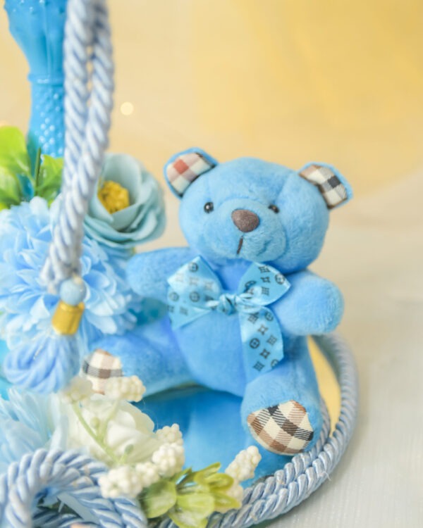 Baby Boy Glass Cup Hamper - Image 4