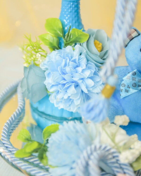 Baby Boy Glass Cup Hamper - Image 3