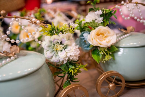 Light Green Metal Cradle Jar Hamper - Image 11