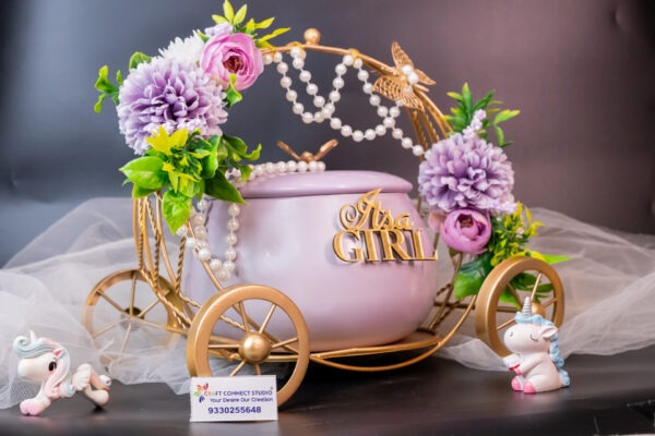 Light Purple Metal Cradle Jar - Image 9