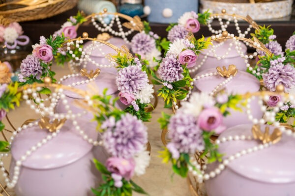 Light Purple Metal Cradle Jar - Image 8