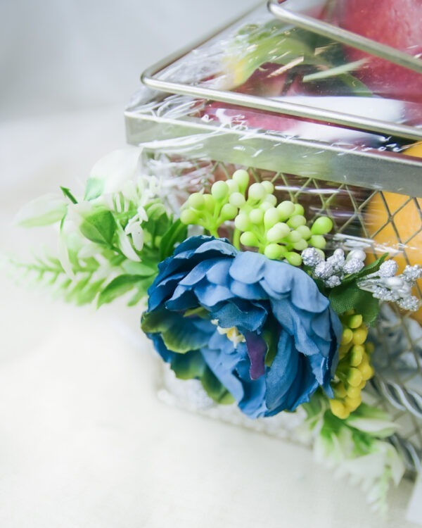 Silver Metal Fruit Baskets - Image 4