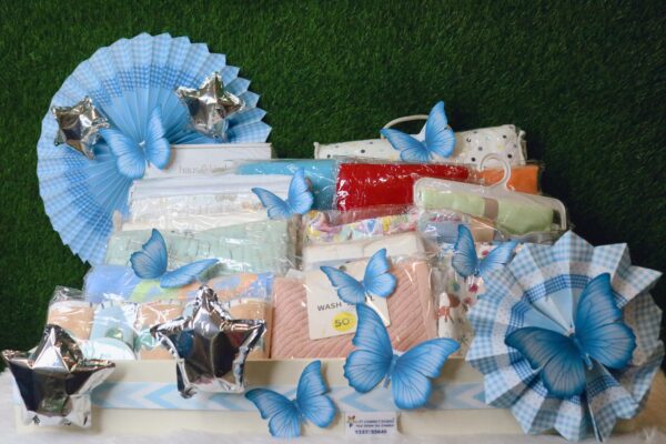 Painted White Tray Baby Trousseau Hamper - Image 3