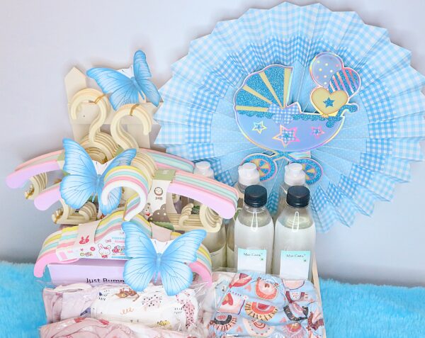 Painted White Tray Baby Trousseau Hamper - Image 6