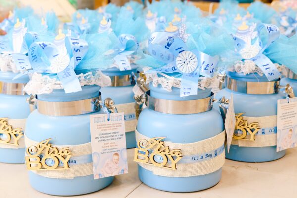 Light Blue Glass Jars - Image 7