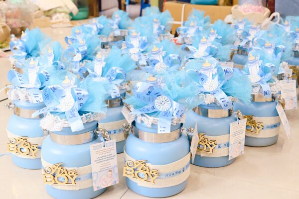 Light Blue Glass Jars - Image 8