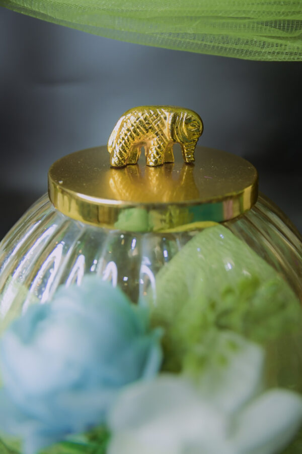 Pumpkin Jar on Wooden Platter - Image 11