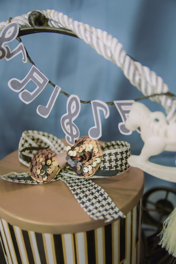 Metal Piano Jar with Cradle and Resin Embellishments - Image 6