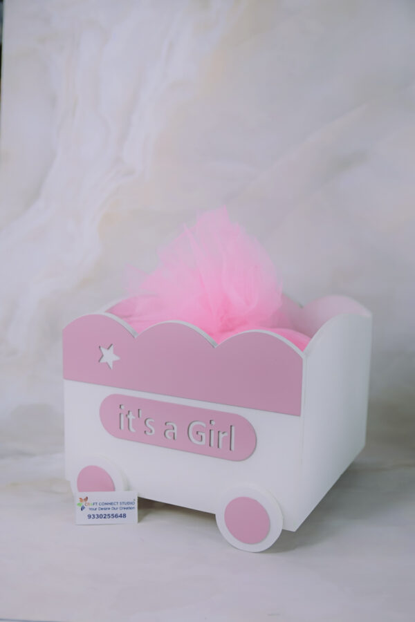 MDF Baby Girl Basket - Image 2