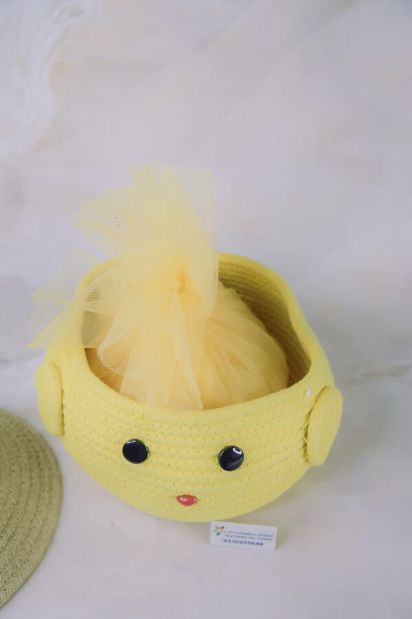 Yellow Neutral Cotton Rope Baskets - Image 3