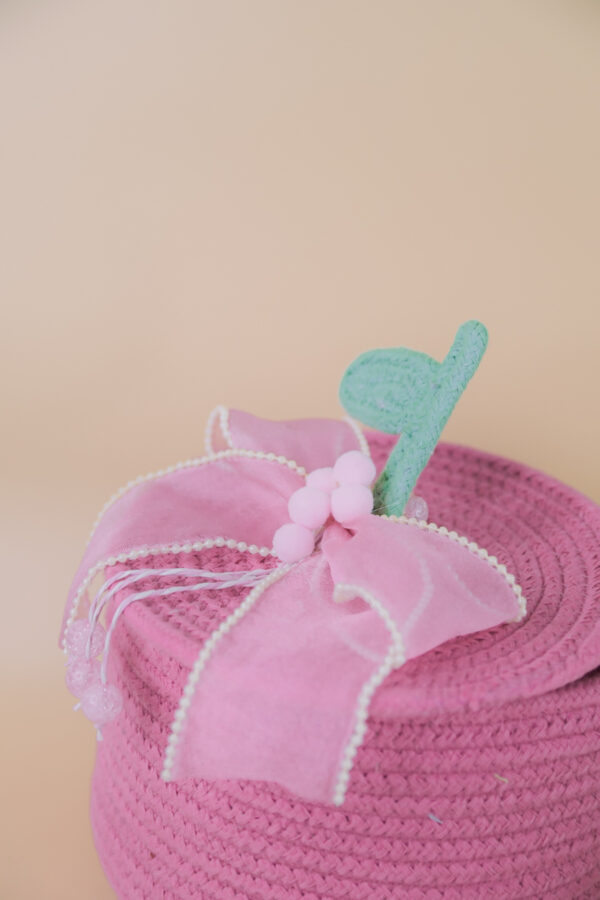 Apple Theme Cotton Rope Basket - Image 6