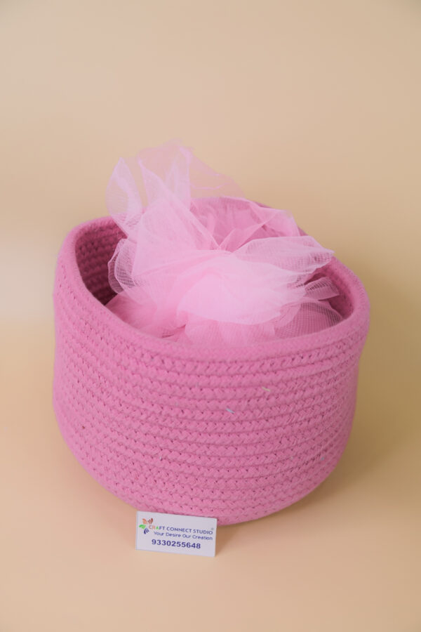 Apple Theme Cotton Rope Basket - Image 4