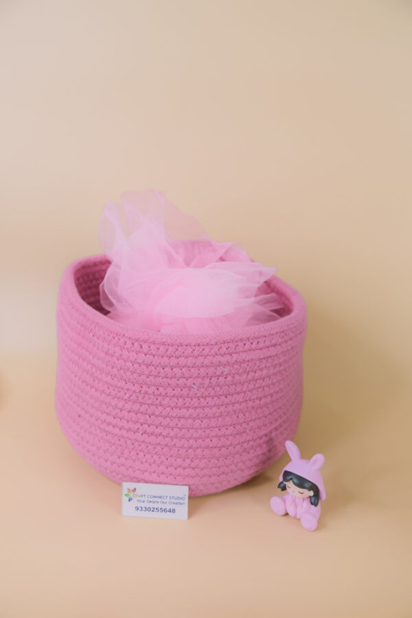 Apple Theme Cotton Rope Basket - Image 3