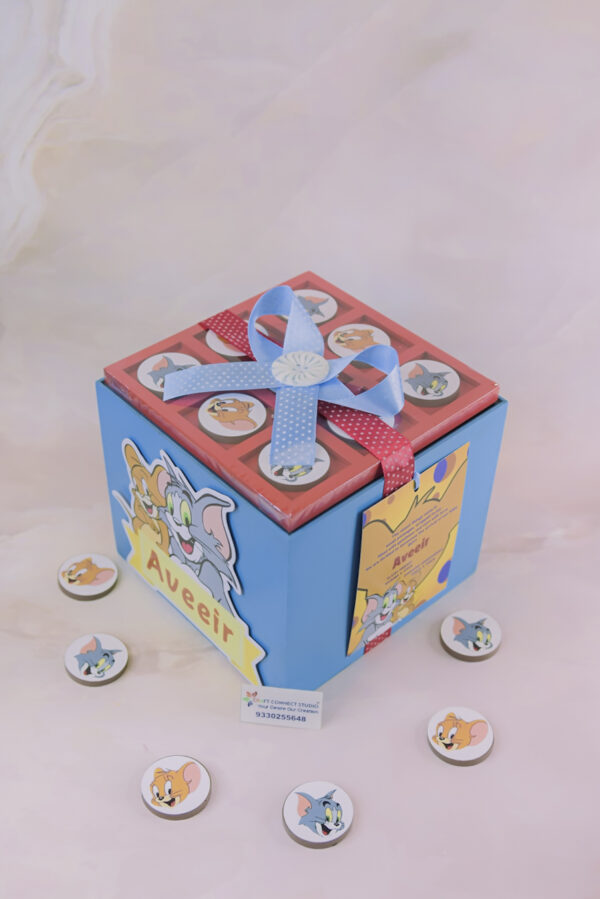 Baby Boy Tom and jerry Tik Tak Toe Hamper