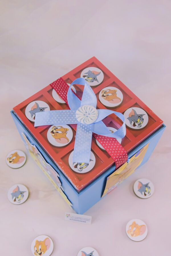 Baby Boy Tom and jerry Tik Tak Toe Hamper - Image 2