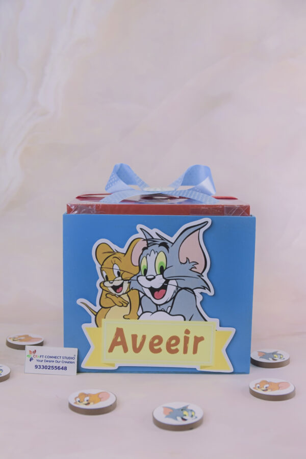 Baby Boy Tom and jerry Tik Tak Toe Hamper - Image 3