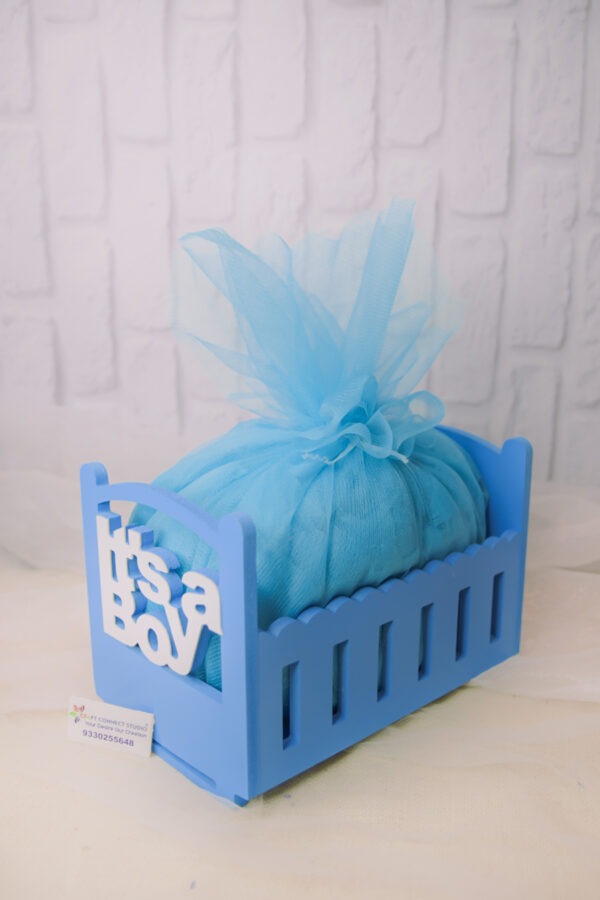 Baby Blue Cot Hamper