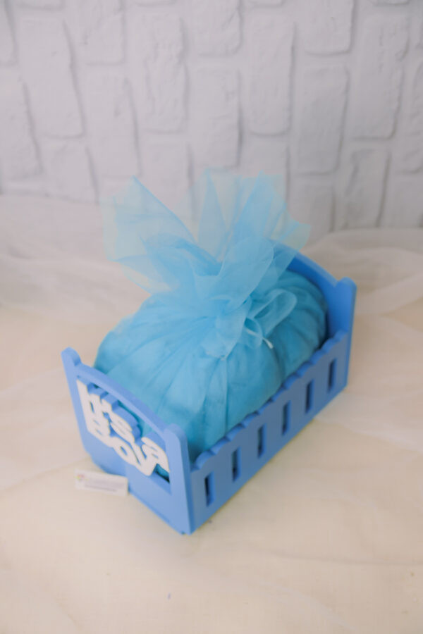 Baby Blue Cot Hamper - Image 4