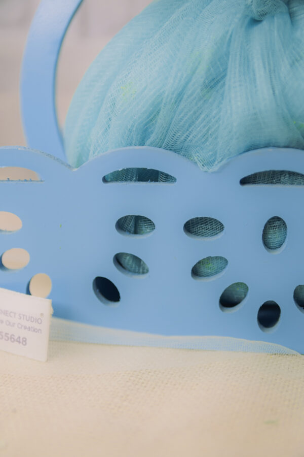 Baby Blue Laser cut Hamper - Image 3