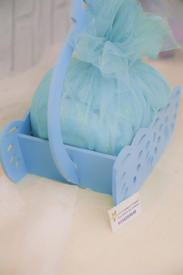 Baby Blue Laser cut Hamper - Image 5