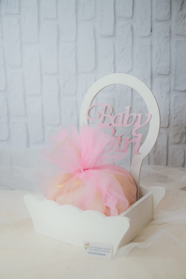 Baby Girl Laser Cut Arch Hamper - Image 4