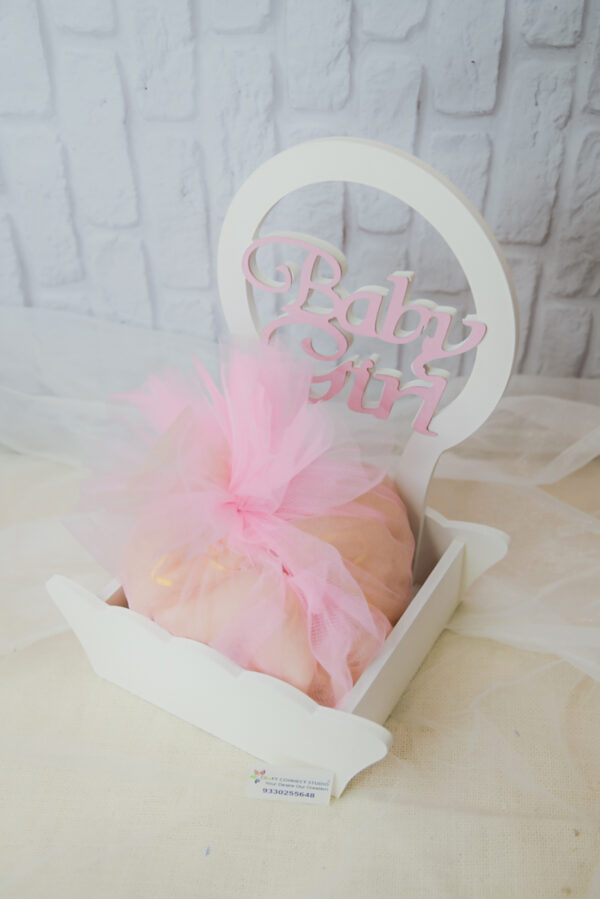 Baby Girl Laser Cut Arch Hamper