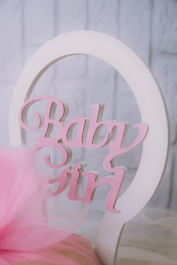 Baby Girl Laser Cut Arch Hamper - Image 2