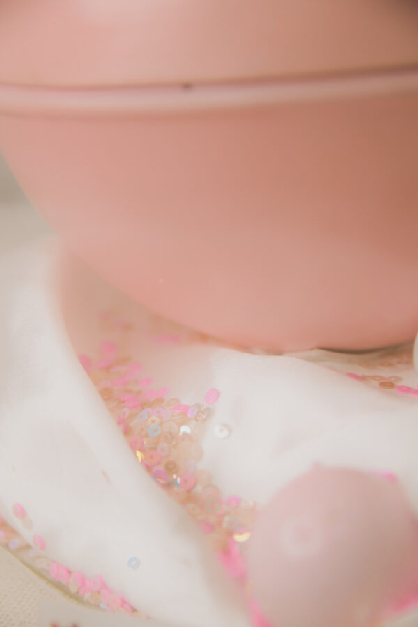 Pink Metal Jar under Acrylic Box - Image 5