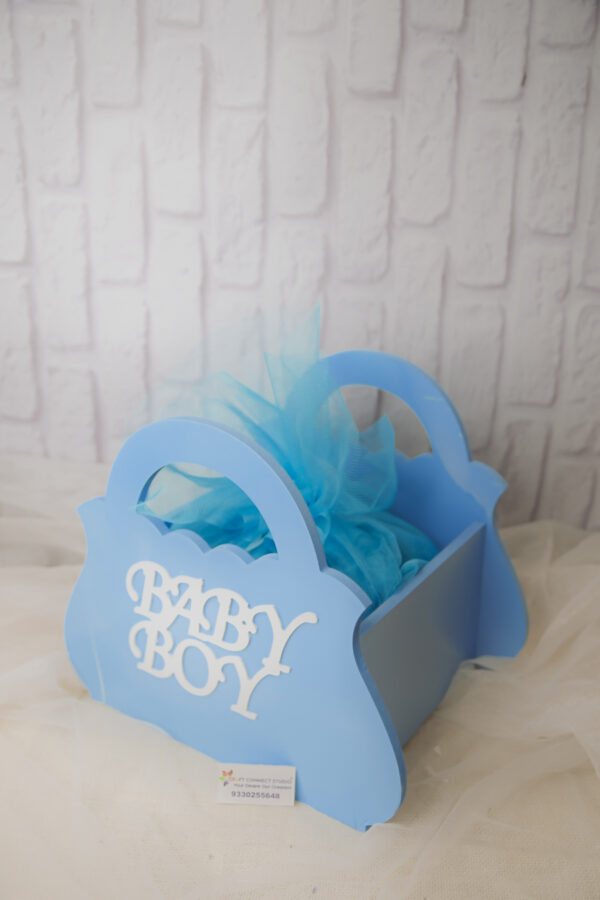 Baby Boy Blue Basket - Image 3