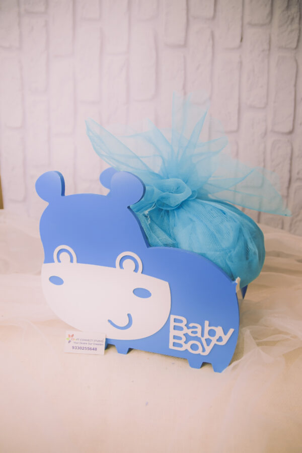 MDF Blue Hippo Hamper