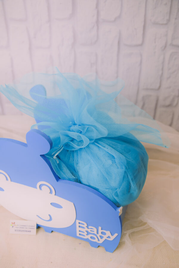 MDF Blue Hippo Hamper - Image 4