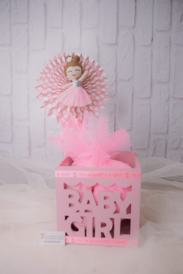 Pink Painted Laser Cut Hamper - Image 2